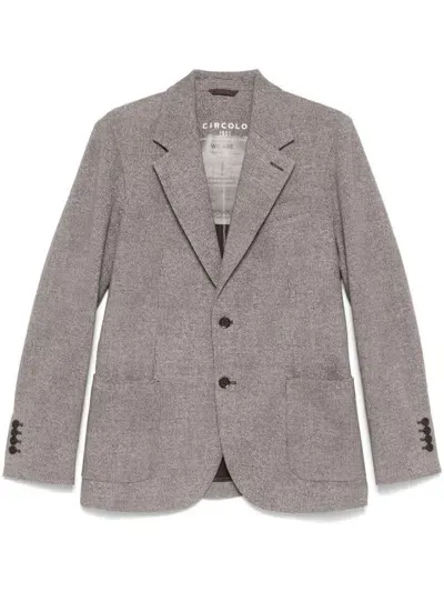 Circolo 1901 Single-breasted Blazer In Brown