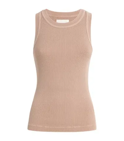 Citizens Of Humanity Ribbed Isabel Tank Top In Pink