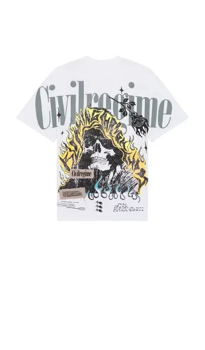 Civil Regime American Classic Oversized Tee In 화이트