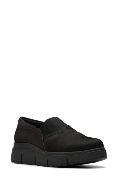 Clarksr Clarks(r) Loriini West Platform Wedge Loafer In Black