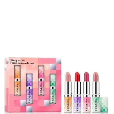 Clinique Plenty Of Pop Lipstick Gift Set In White