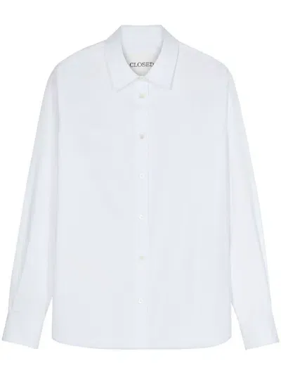 Closed Classic-collar Button-up Shirt In White