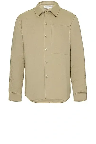 Club Monaco Cloud Lounge Shirt Jacket In Camel