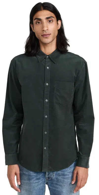 Club Monaco Pinwale Corduroy Shirt Dried Basil