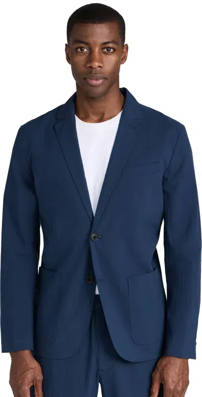 Club Monaco Seersucker Blazer Navy Mix/bleu Marine