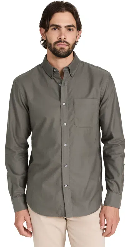 Club Monaco Solid Oxford Pov Shirt Grey/gris