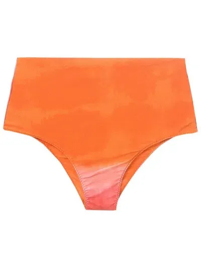 Clube Bossa Ceanna High-waisted Bikini Bottoms In Orange