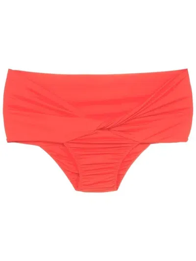 Clube Bossa High-waisted Bikini Bottoms In Orange