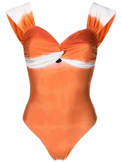 Clube Bossa Margareta Ombré Swimsuit In Orange