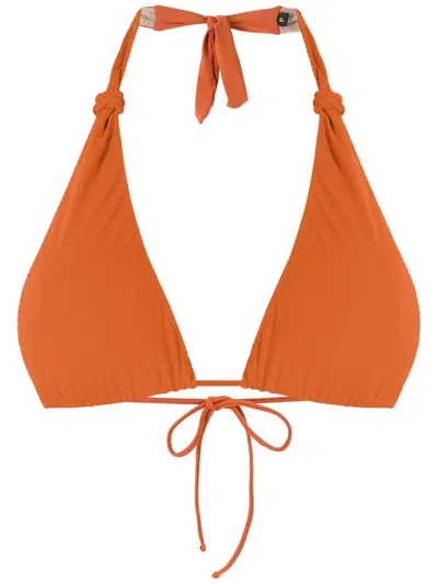 Clube Bossa Rings Bikini Top In Orange