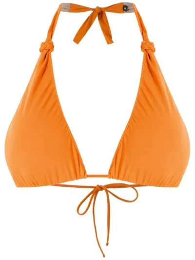 Clube Bossa Rings Bikini Top In Orange