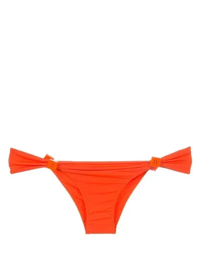 Clube Bossa Rings Embellished Bikini Bottoms In Orange