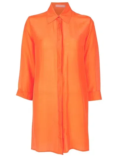 Clube Bossa Sam Long-sleeve Shirt In Orange