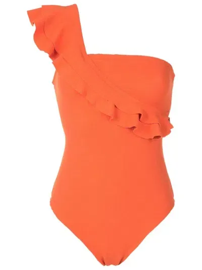 Clube Bossa Siola One-shoulder One-piece In Orange