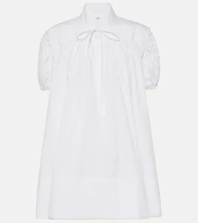 Co Essentials Tton Poplin Blouse In White