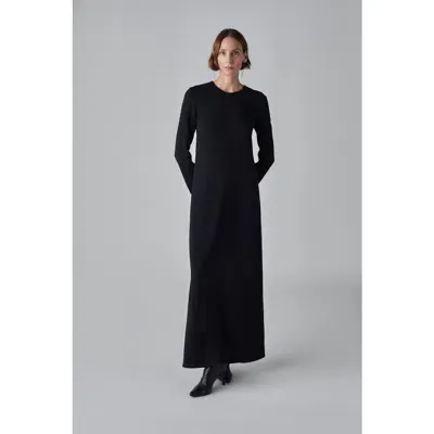 Co Long Sleeve Dress In Black