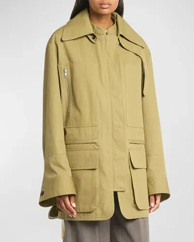 Co Oversized Field Jacket In Sage