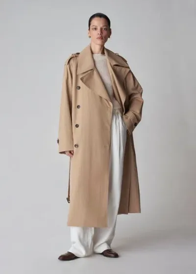 Co Tan Oversized Trench At In Camel