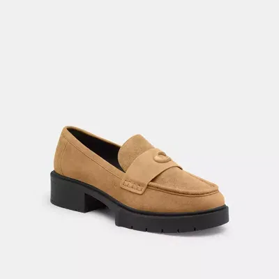 Coach Leah Loafer In Brown