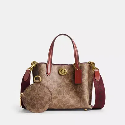 Coach Willow Tote 18 Aus Signature-canvas In Neutral