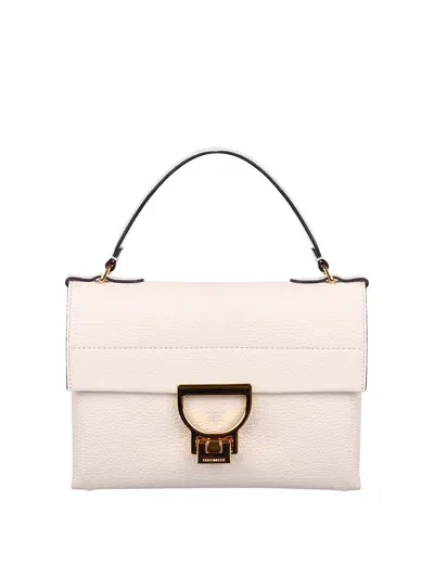 Coccinelle Arlettis Small Shoulder Bag In White