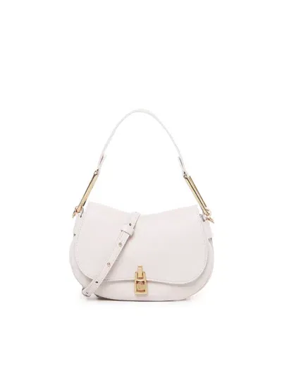 Coccinelle Magie Medium Shoulder Bag In White