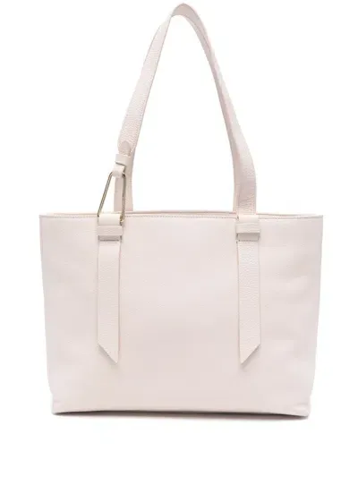 Coccinelle Malory Leather Shoulder Bag In White