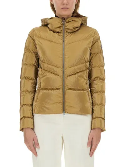 Colmar Down Jacket With Hood In Gold