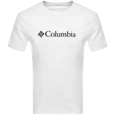 Columbia Basic Logo T Shirt White