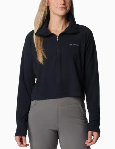 Columbia Glacial Ii Casual Cropped Fleece In Black