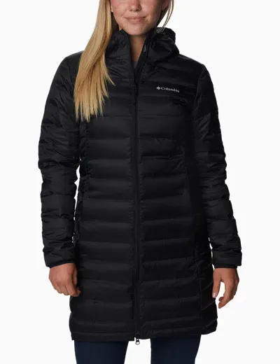 Columbia Lake 22 Ii Down Long Hooded Jacket In Black