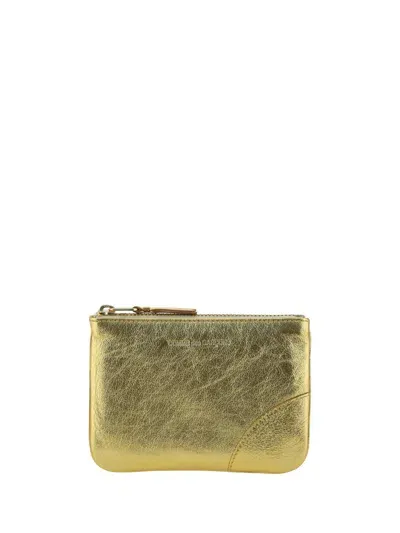 Comme Des Garçons Coin Purse In Gold