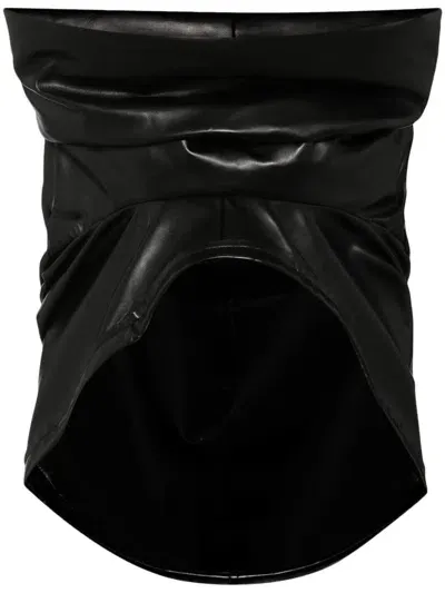 Comme Des Garçons Gathered Blouse In Black