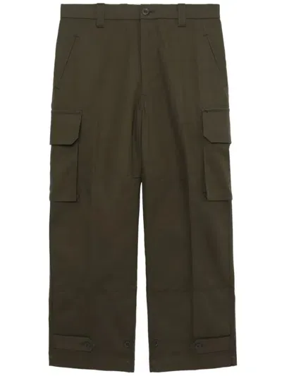 Comme Des Garçons Homme Deux Straight-leg Cargo Trousers In Green