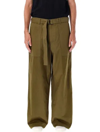 Comme Des Garçons Homme Deux Comme Des Garçons Homme Belted Cargo Pants In Green