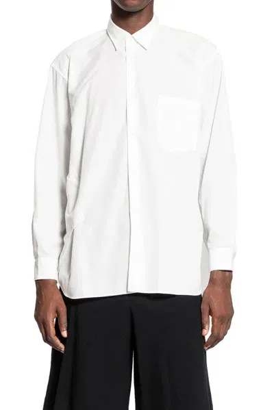 Comme Des Garçons Homme Deux Comme Des Garçons Homme Plus Buttoned Poplin Shirt In White