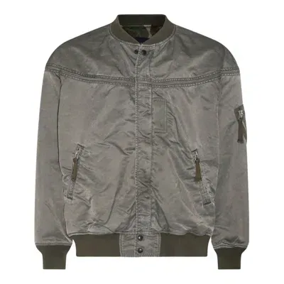 Comme Des Garçons Homme Deux Comme Des Garçons Homme Plus Ribbed Trim Bomber Jacket In Green