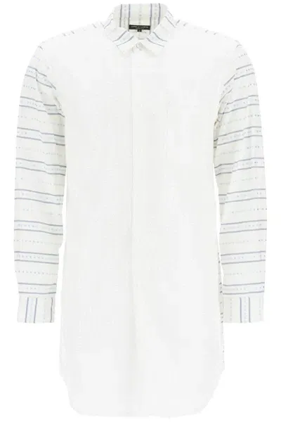 Comme Des Garçons Homme Deux Comme Des Garcons Homme Plus Maxi Jacquard Shirt With In White