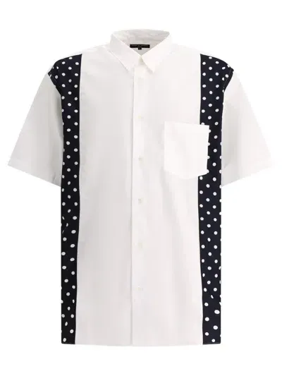 Comme Des Garçons Homme Deux Comme Des Garçons Homme Shirt With Polka Dots Inserts In White