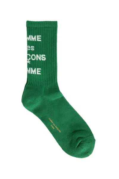 Comme Des Garçons Homme Deux Man Green Socks