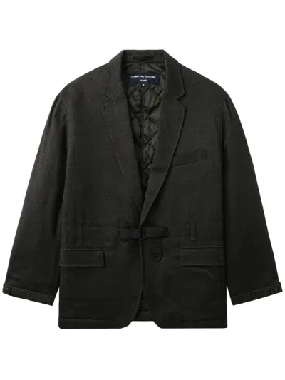 Comme Des Garçons Homme Deux Notched-lapels Blazer In Green