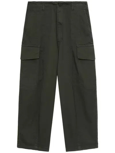 Comme Des Garçons Homme Deux Tapered Cargo Trousers In Green