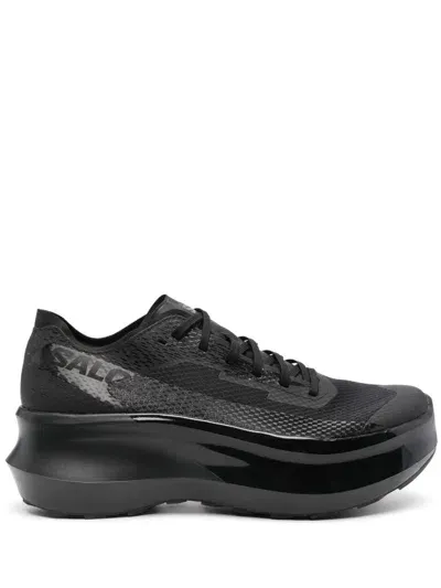 Comme Des Garçons Homme Deux X Salomon Phantasm Logo-print Sneakers In Black