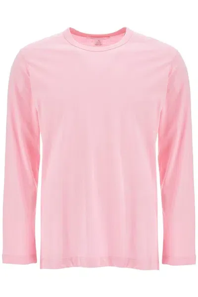 Comme Des Garçons Shirt Comme Des Garcons Shirt Long Sleeve T Shirt In Pink