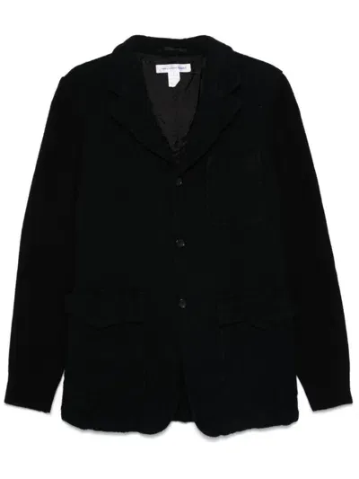 Comme Des Garçons Shirt Black Patch Pocket Blazer In Blue