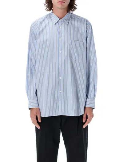 Comme Des Garçons Shirt Stripes Shirt In Blue