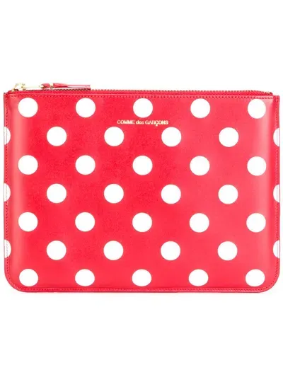 Comme Des Garçons Wallet Accessories In Red