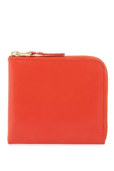 Comme Des Garçons Wallet Zip Around Wallet Portfolio In Red