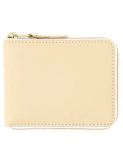 Comme Des Garçons Wallet Zip In White