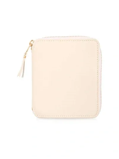 Comme Des Garçons Zip Around Wallet In White